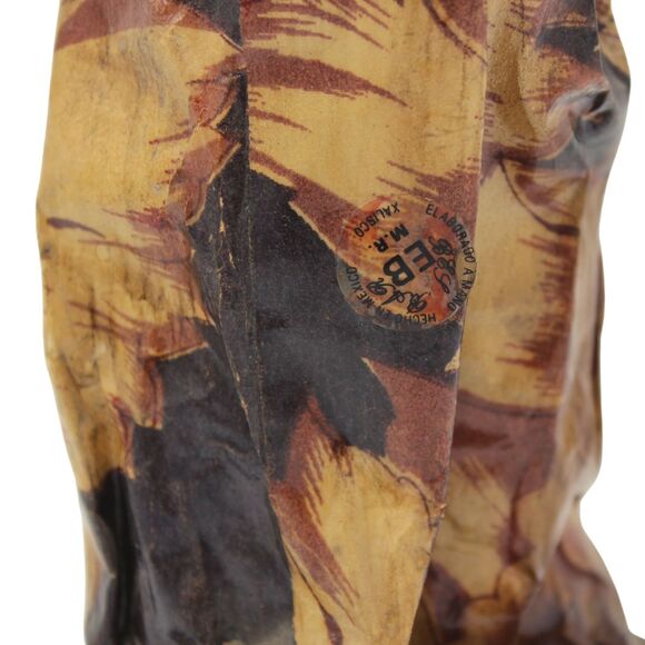 Vintage Mexican Folk Art Paper Mache Sculpture Woman Villager Figurine 11.5" - Picture 4 of 6